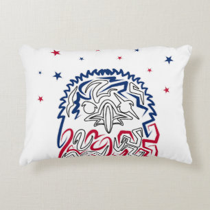Independence Day American Eagle Stars Accent Pillow