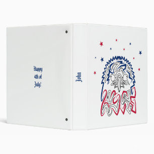 Independence Day American Eagle Stars Binder
