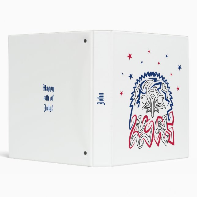 Independence Day American Eagle Stars Binder (Background)
