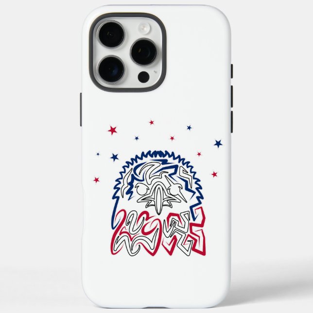 Independence Day American Eagle Stars Case-Mate iPhone Case (Back)