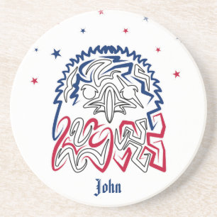Independence Day American Eagle Stars Coaster