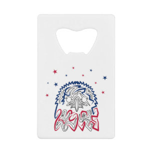 Independence Day American Eagle Stars Credit Card Bottle Opener