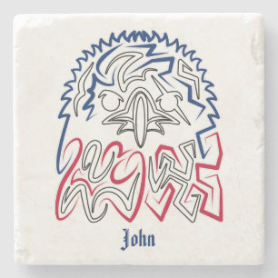 Independence Day American Eagle Stone Coaster