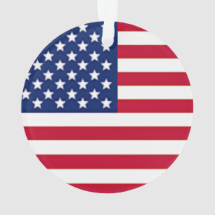 Independence Day American Flag Ornament