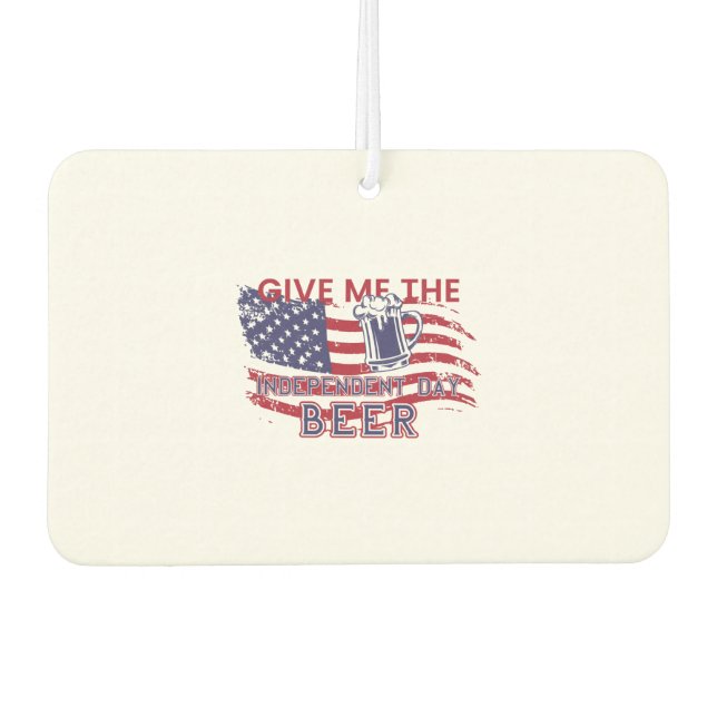 independence day beer air freshener (Front)