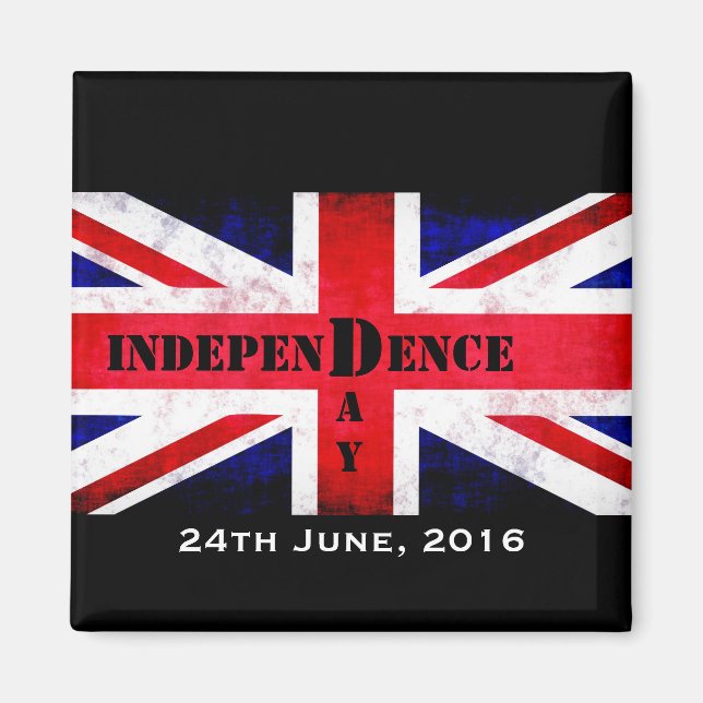Independence Day Brexit Custom Date 26/06/2016 Magnet (Front)