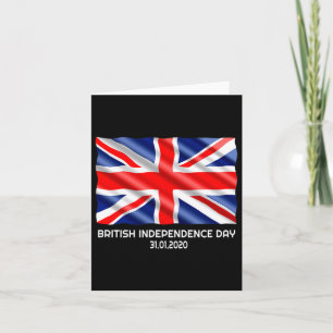 Independence Day Brexit Valentines Day Gift Card