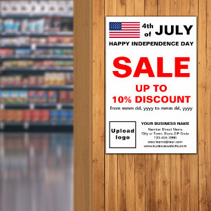 Independence Day Business Sale White Poster