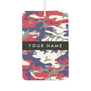 Independence day Camouflage Your name Personalize Air Freshener