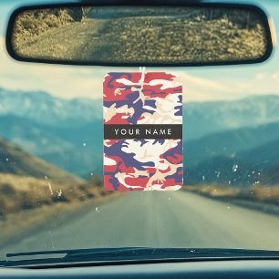 Independence day Camouflage Your name Personalize Air Freshener