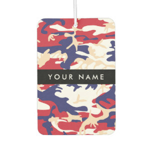 Independence day Camouflage Your name Personalize Air Freshener