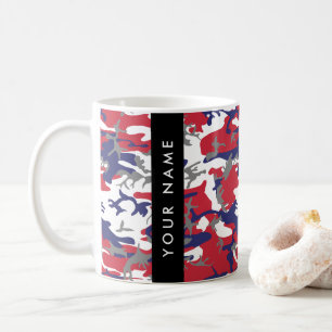 Independence day Camouflage Your name Personalize Coffee Mug