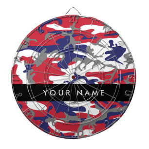Independence day Camouflage Your name Personalize Dartboard