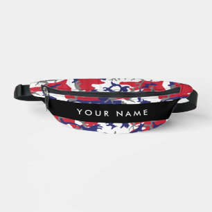 Independence day Camouflage Your name Personalize Fanny Pack