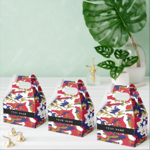 Independence day Camouflage Your name Personalize Favor Box