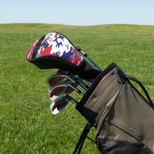 Independence day Camouflage Your name Personalize Golf Head Cover