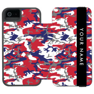 Independence day Camouflage Your name Personalize Incipio Watson™ iPhone 5 Wallet Case