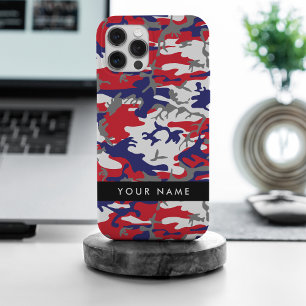 Independence day Camouflage Your name Personalize iPhone 15 Pro Max Case