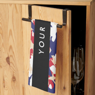 Independence day Camouflage Your name Personalize Kitchen Towel