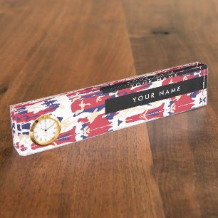 Independence day Camouflage Your name Personalize Nameplate