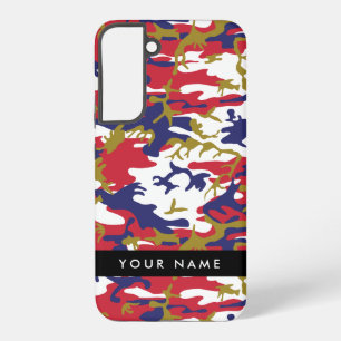 Independence day Camouflage Your name Personalize Samsung Galaxy Case