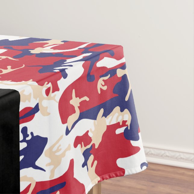 Independence day Camouflage Your name Personalize Tablecloth (In Situ)