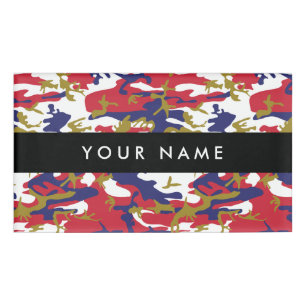 Independence day Camouflage Your name Personalize Tag
