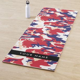 Independence day Camouflage Your name Personalize Yoga Mat