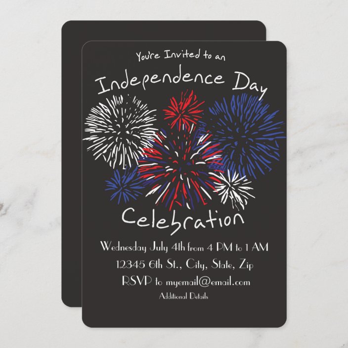 Independence Day Celebration Invitation | Zazzle.ca