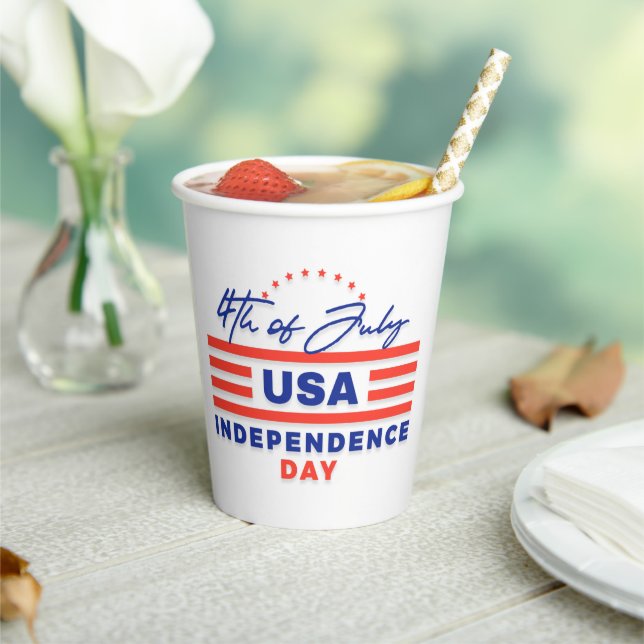 Independence Day Celebration Paper Cups (Insitu)