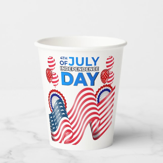 Independence Day Celebration    Paper Cups (Front)