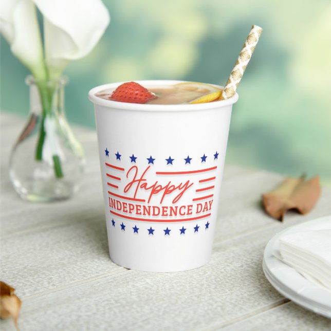 Independence Day Celebration Paper Cups (Insitu)