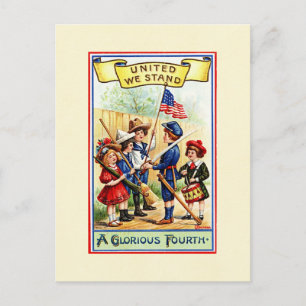 Independence Day Children Postcard