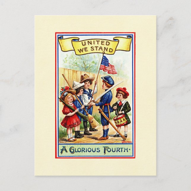 Independence Day Children Postcard (Front)