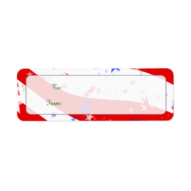 Independence Day Curved Stars and Stripes (Front)