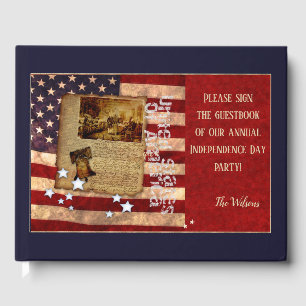 Independence Day (customizable) Guest Book
