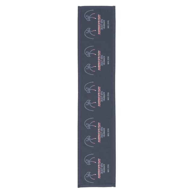 Independence Day / Día de la Independencia 2026 Short Table Runner (Front)