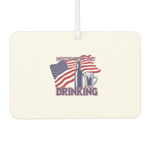 independence day drinking beer air freshener