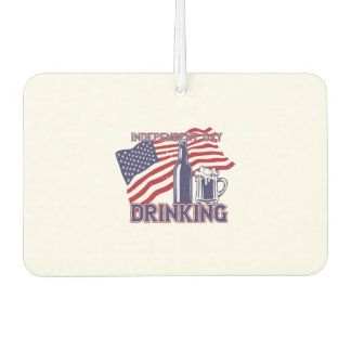 independence day drinking beer air freshener