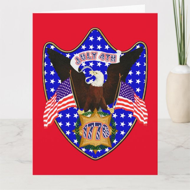 Independence Day Eagle Card (Front)