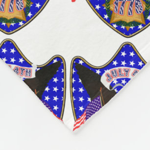 Independence Day Eagle Fleece Blanket