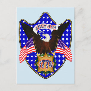 Independence Day Eagle Postcard