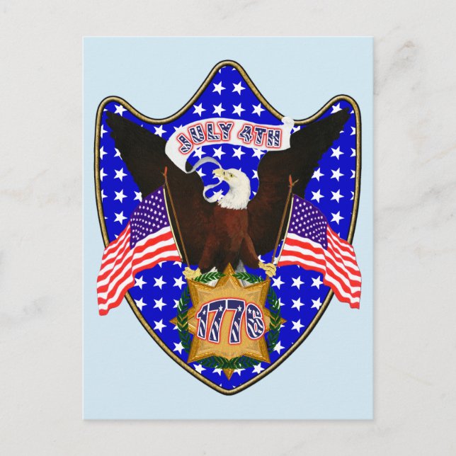 Independence Day Eagle Postcard (Front)