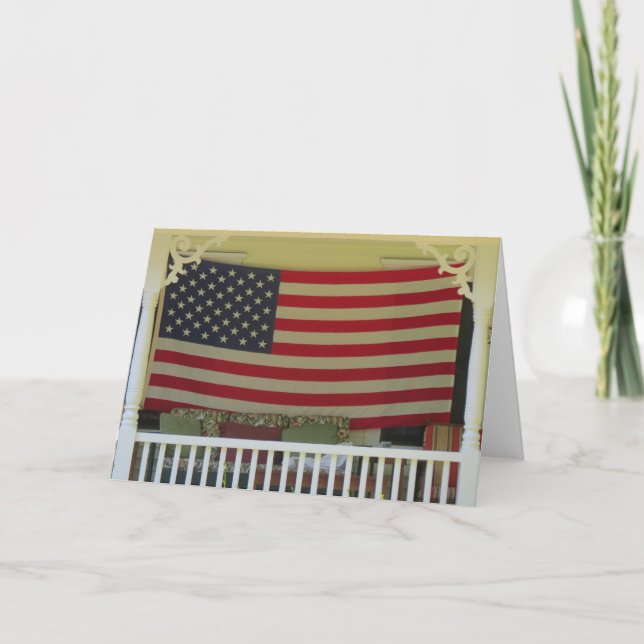 Independence Day Flag - Martha's Vineyard Card (Front)