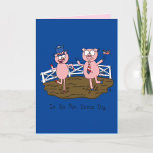 Independence Day Funny Pigs 4th of July Card