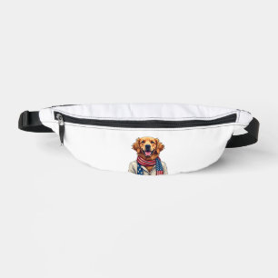 Independence Day Golden Retriever Vintage Shirt 2 Fanny Pack