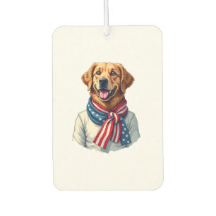 Independence Day Golden Retriever Vintage Shirt 3 Air Freshener
