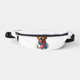 Independence Day Golden Retriever Vintage Shirt 3 Fanny Pack