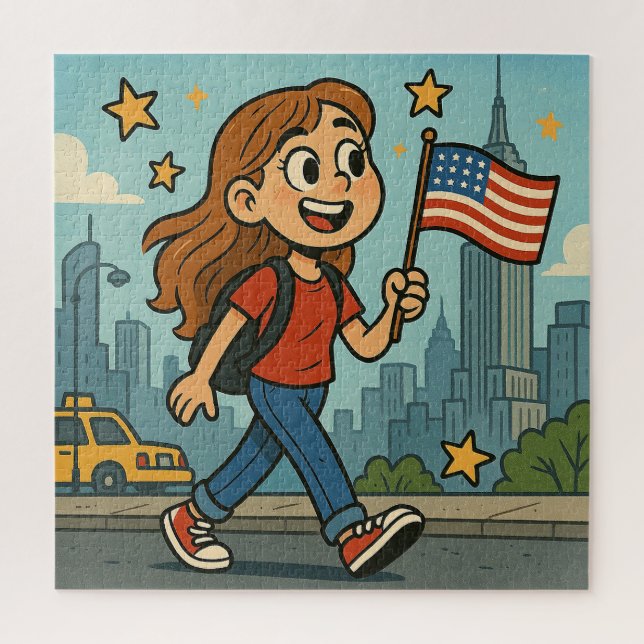 Independence day jigsaw puzzle (Vertical)