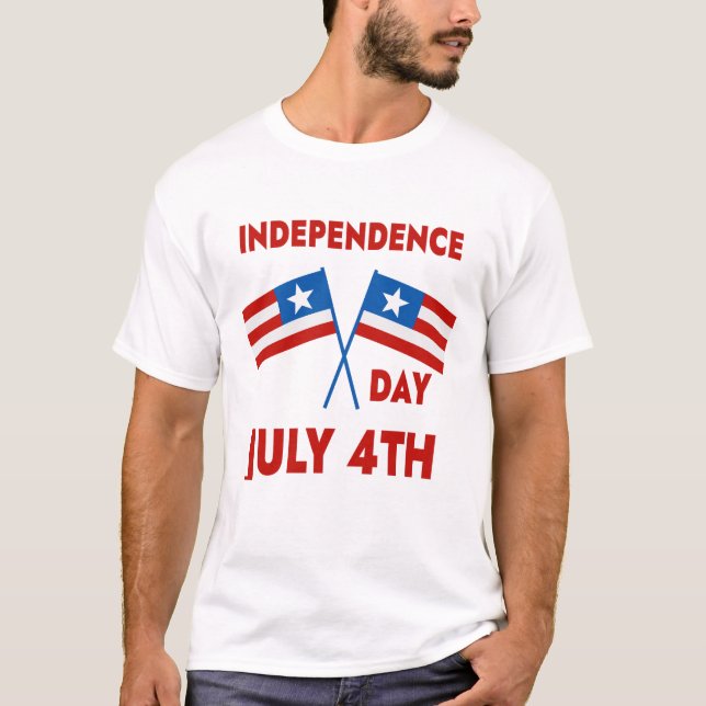 INDEPENDENCE DAY JULY 4TH T-Shirt (Front)